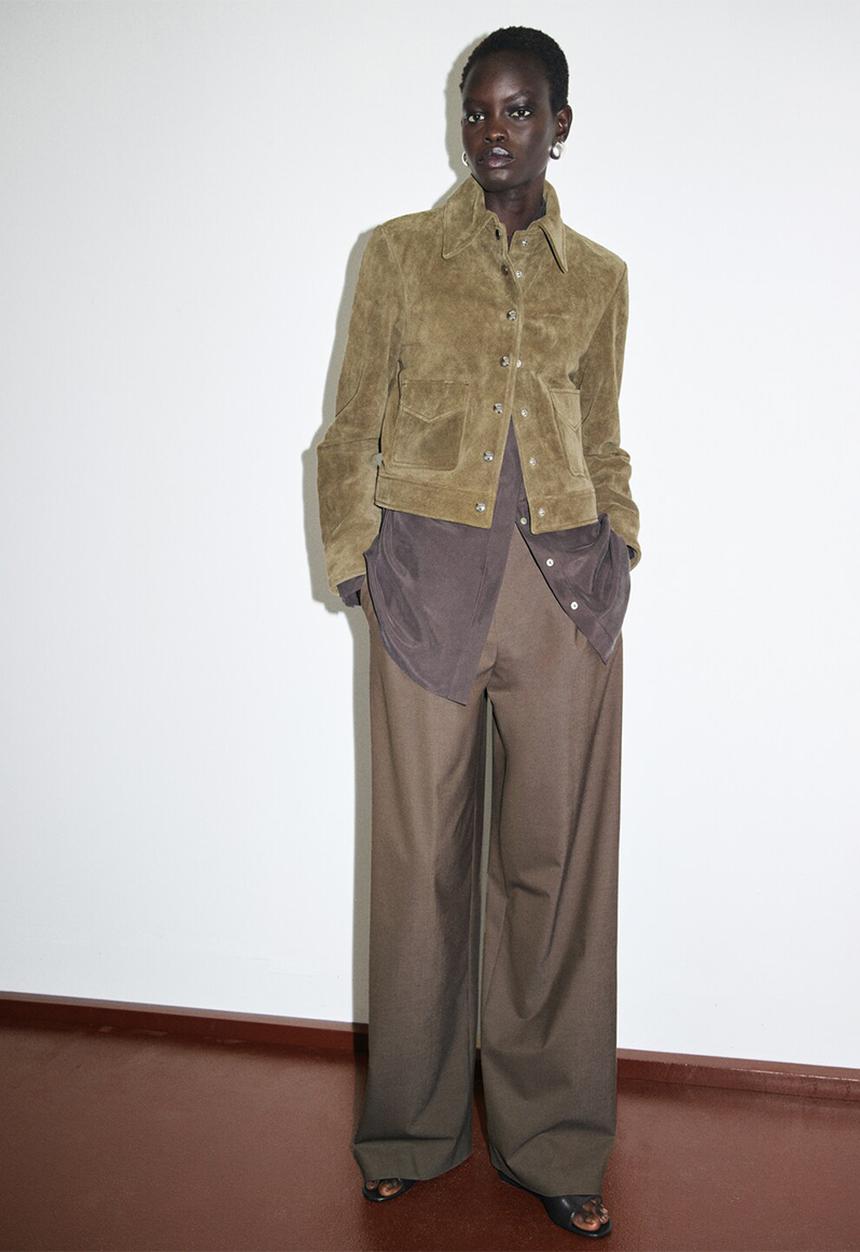 MANGO - Chaqueta claudia - beige/khaki