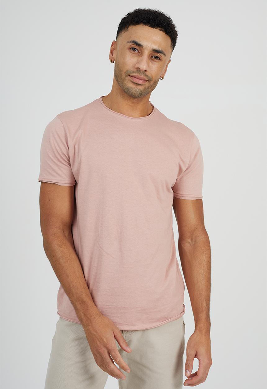 Brave Soul - Crew Neck T-Shirt - Dusky Pink
