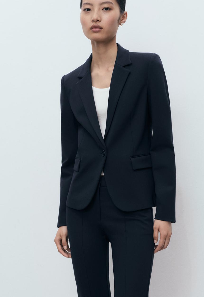 MANGO - Trousers paloma  - navy