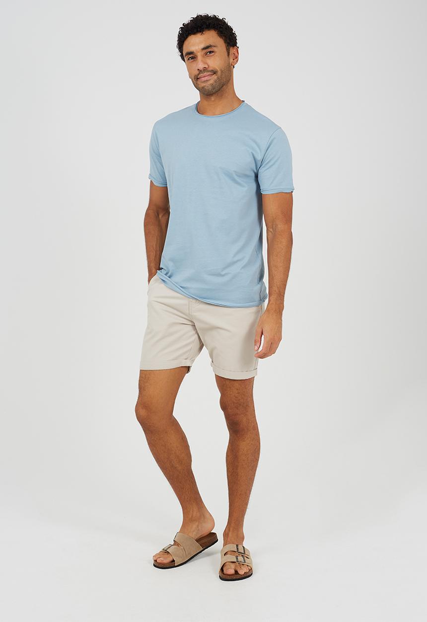 Brave Soul - Crew Neck T-Shirt - Steel Blue
