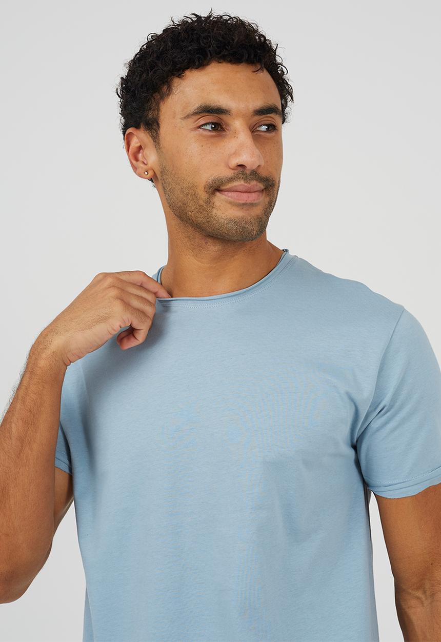 Brave Soul - Crew Neck T-Shirt - Steel Blue