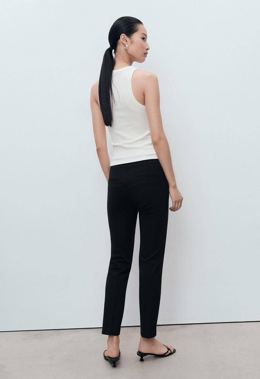 MANGO - Trousers paloma  - black