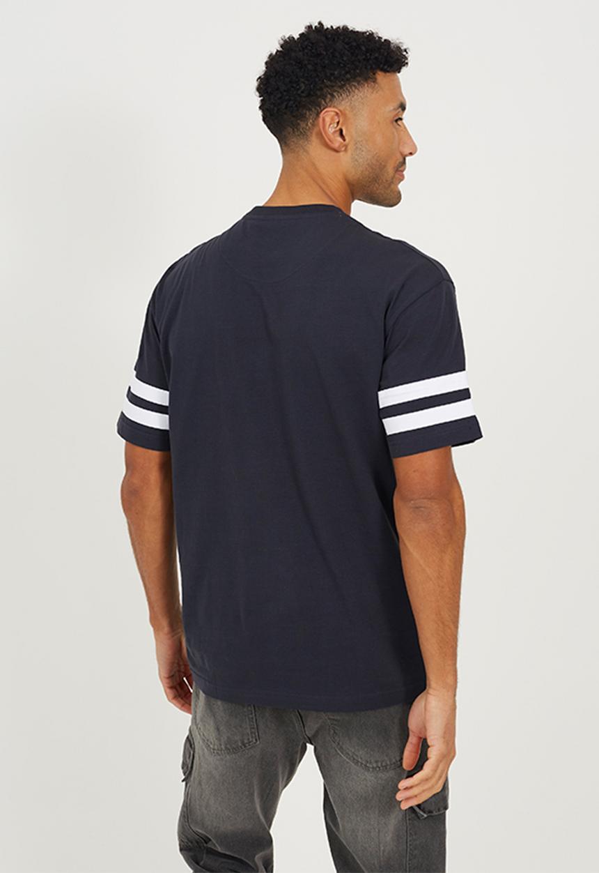 Brave Soul - Relaxed Fit Crew Neck T-Shirt  - Navy