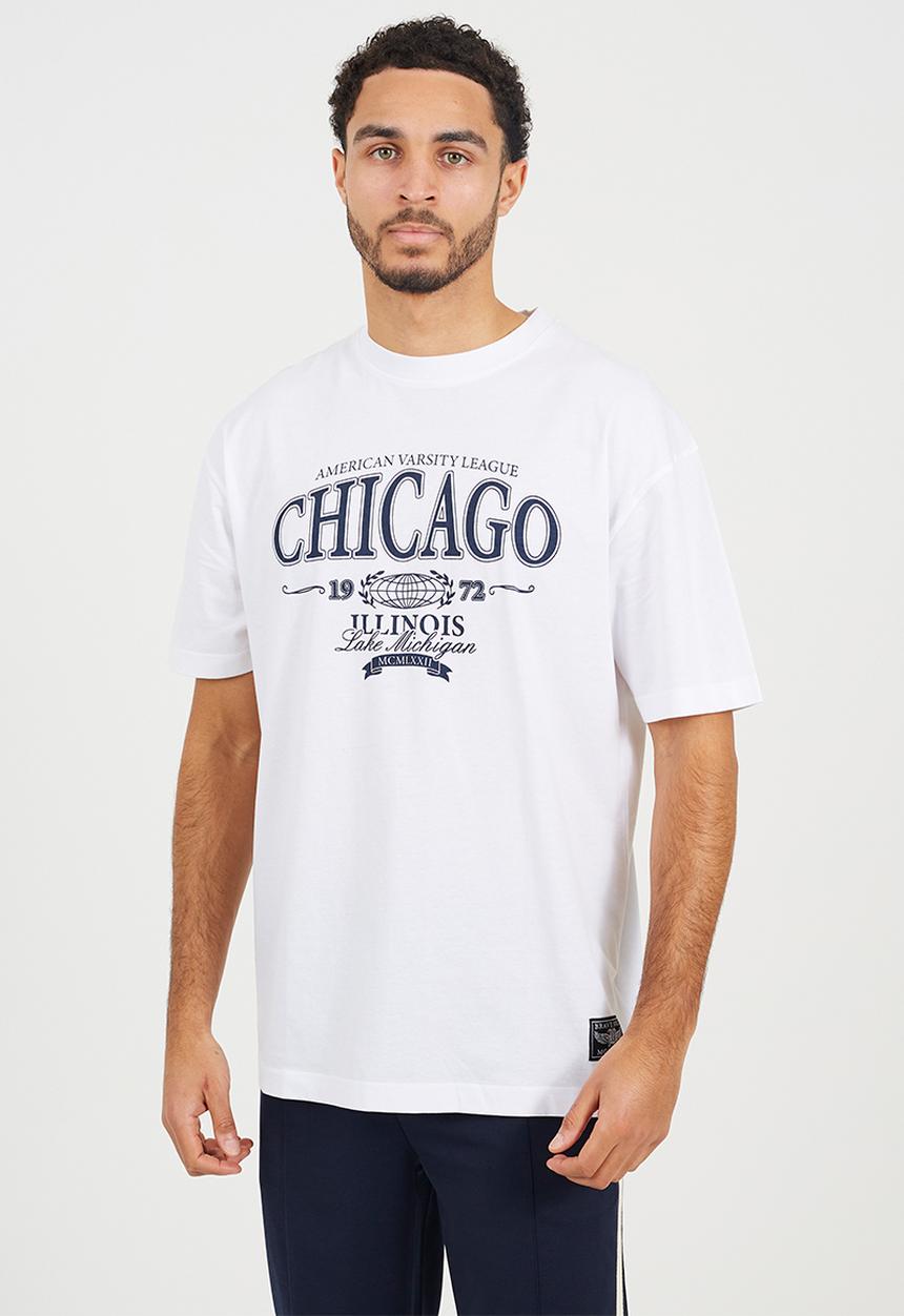 Brave Soul - Relaxed Fit Crew Neck T-Shirt - Off White