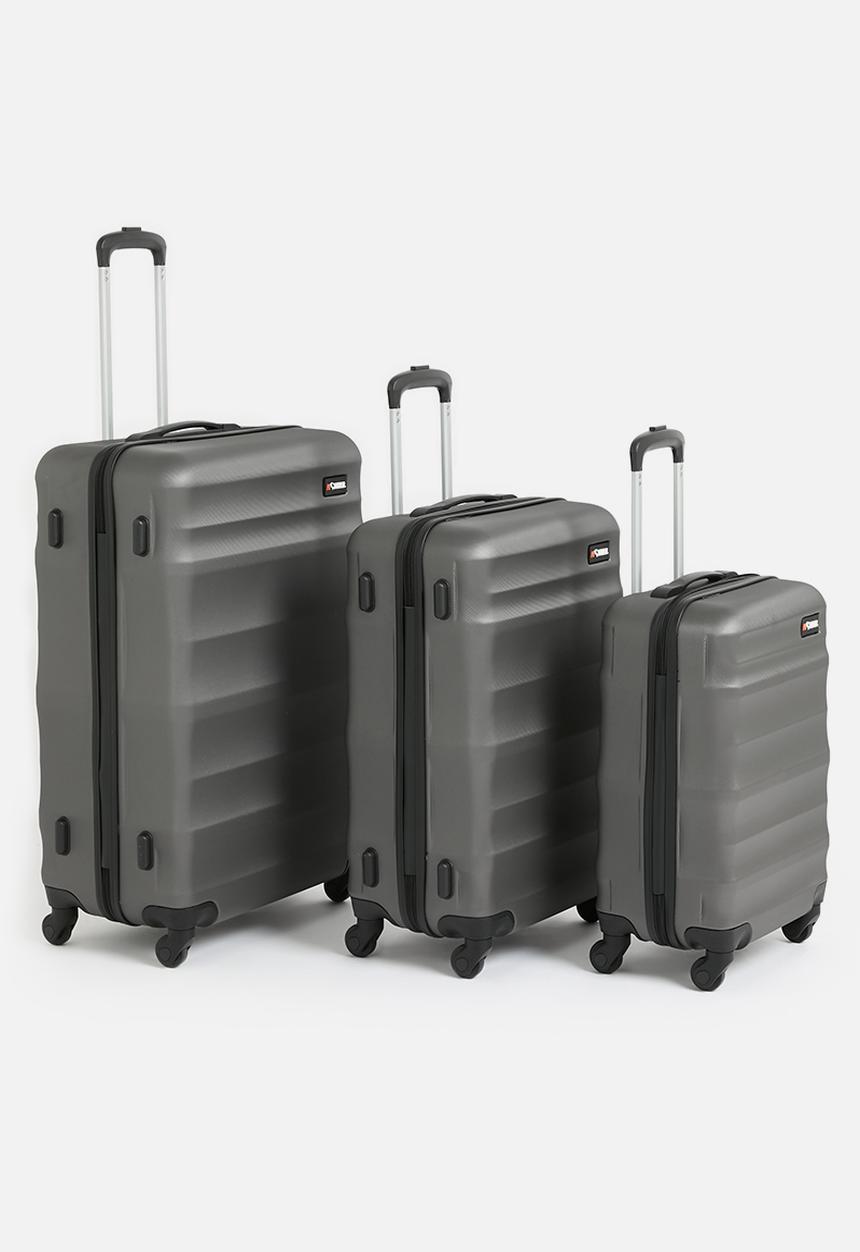 H&S - Trek suitcase set of 3 - black