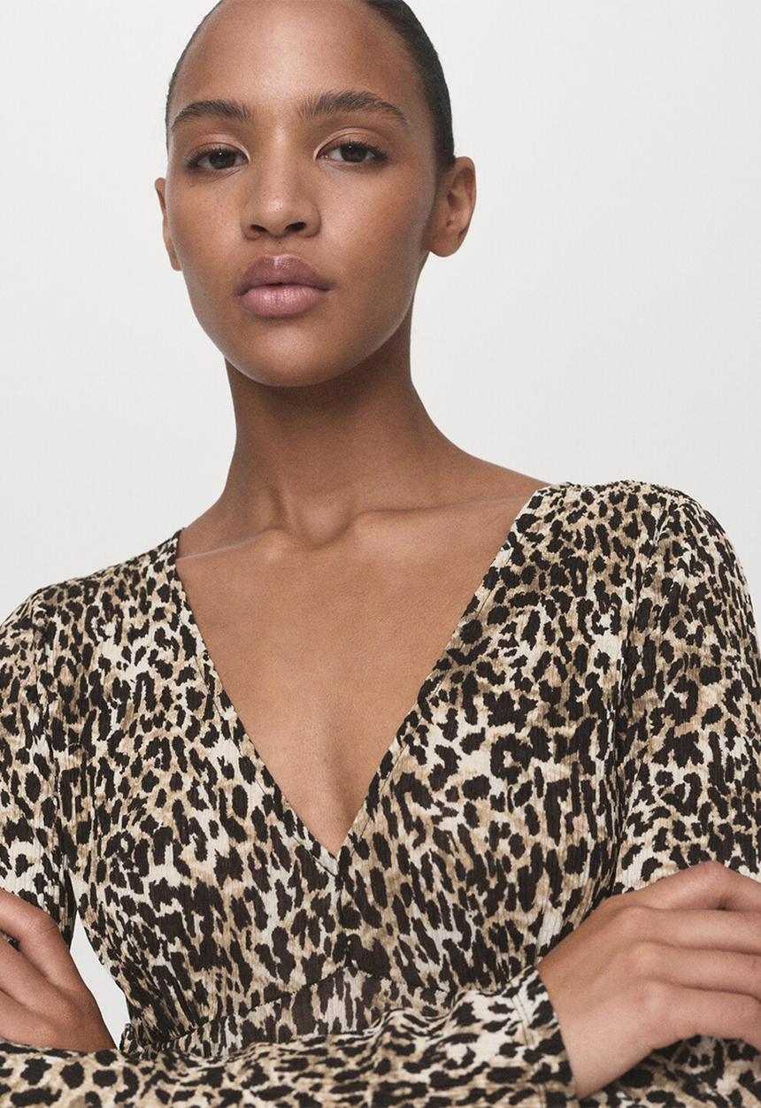 MANGO - Dress pome  - black