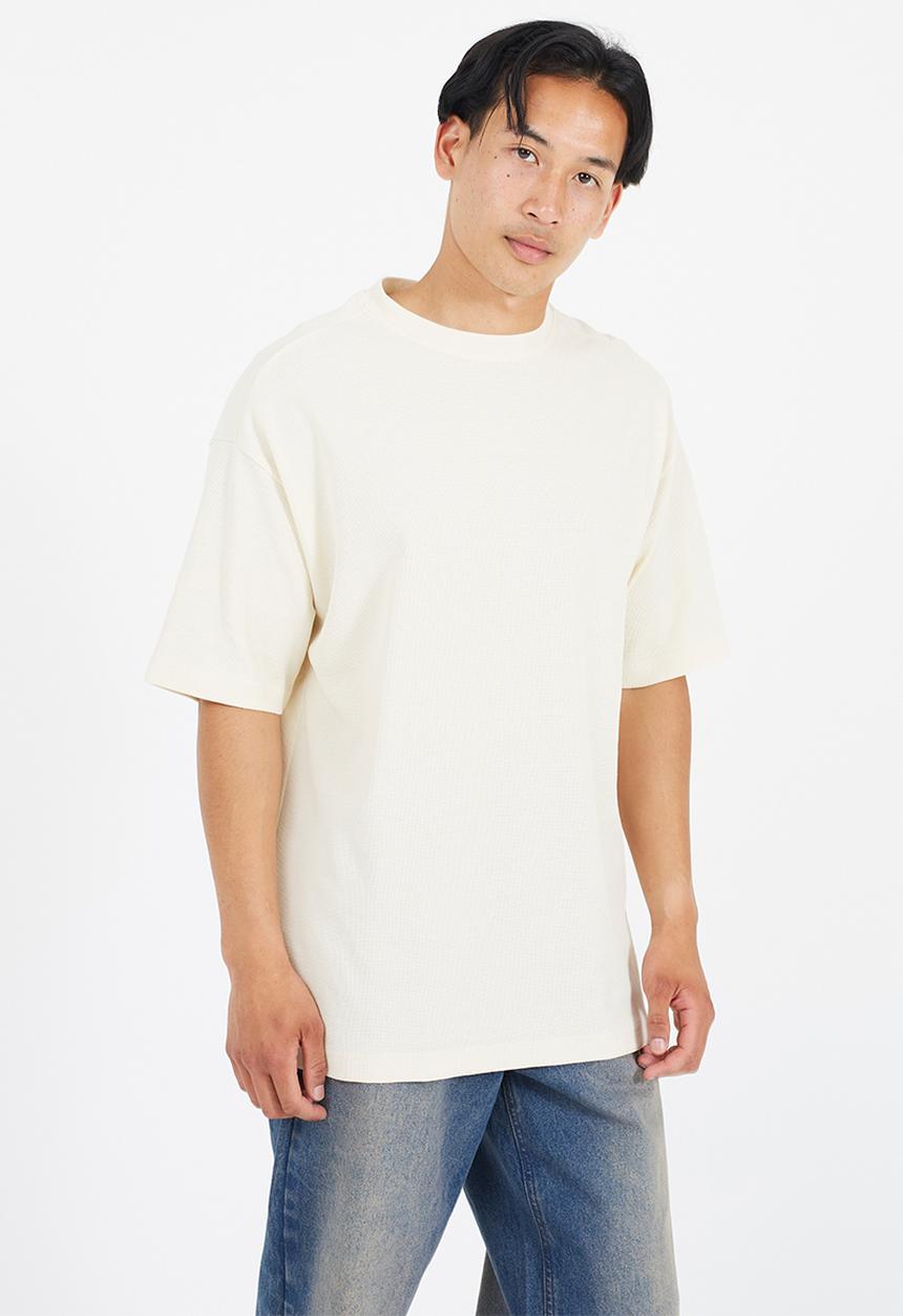 Brave Soul - Crew Neck T-Shirt - Light Sand