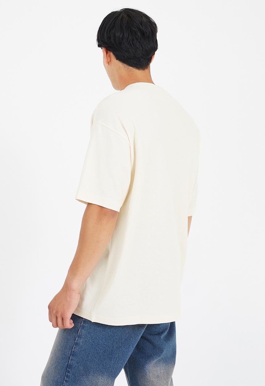 Brave Soul - Crew Neck T-Shirt - Light Sand
