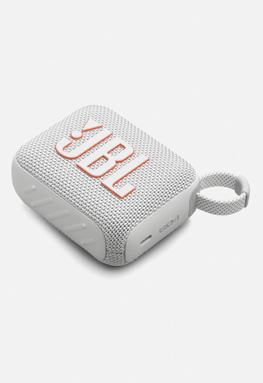 JBL - Go 4 Portable Waterproof Bluetooth Speaker – White