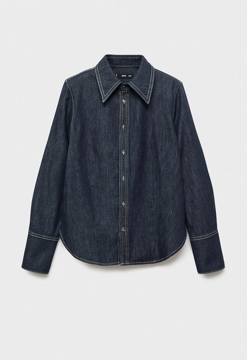MANGO - Camisa rue - open blue