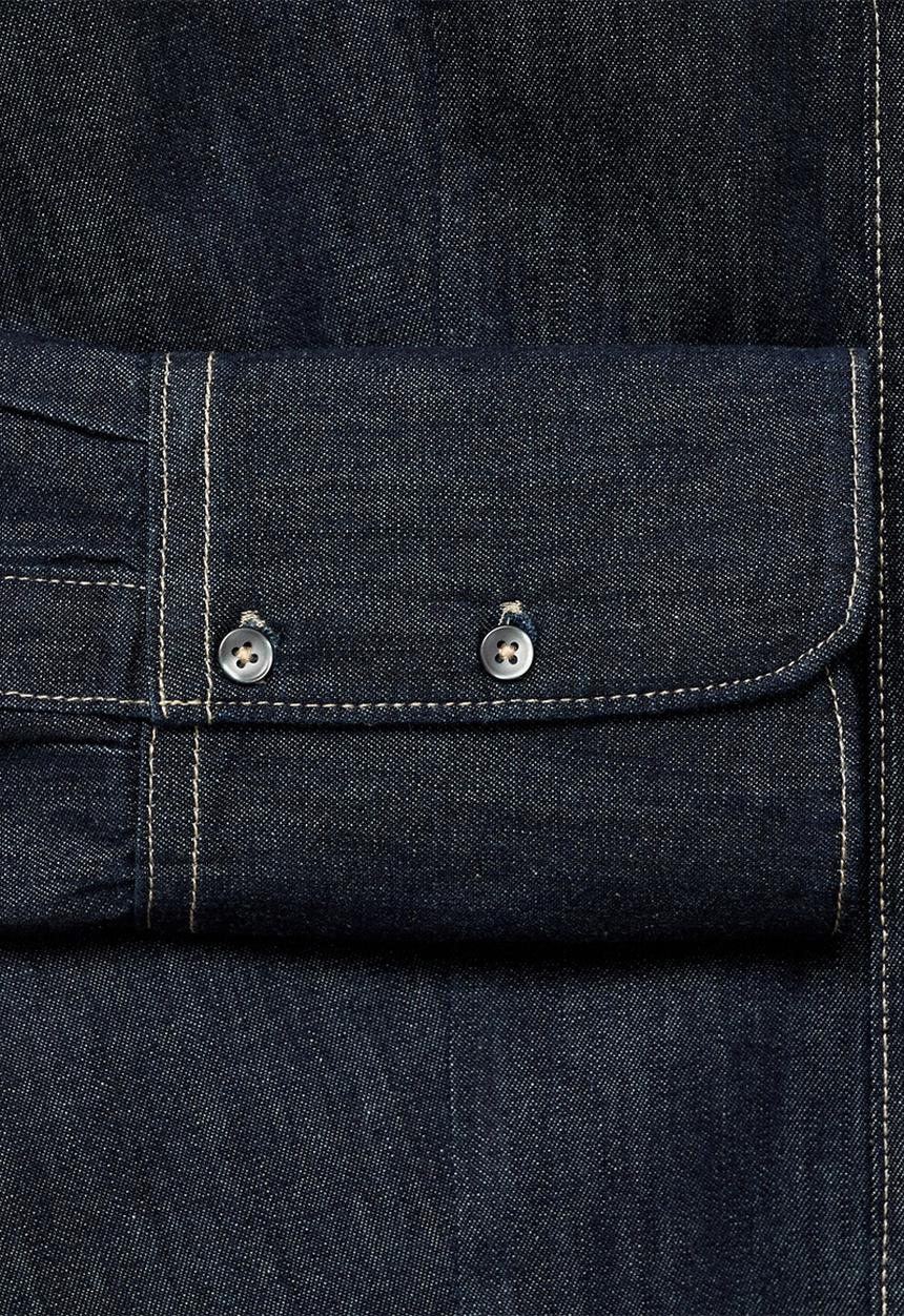 MANGO - Camisa rue - open blue