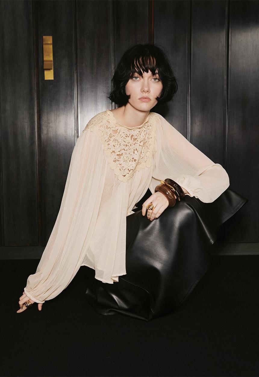 MANGO - Blouse regina -  light beige