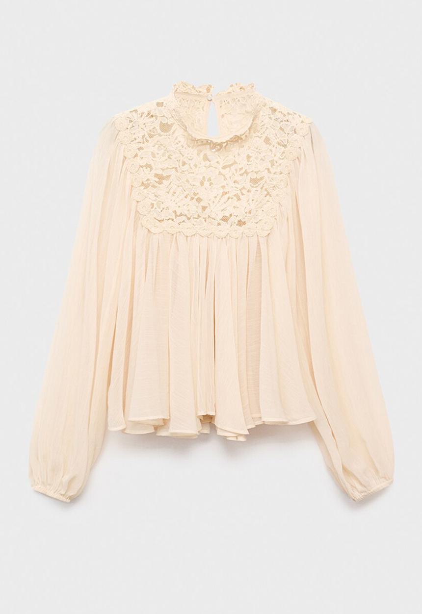 MANGO - Blouse regina -  light beige