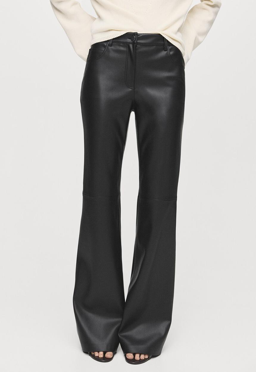 MANGO - Pantalon connie - black
