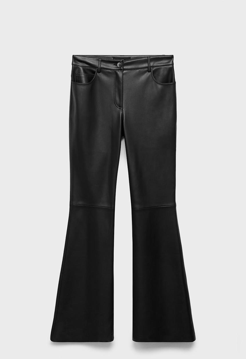 MANGO - Pantalon connie - black