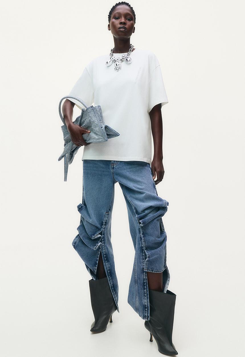 Glenn Martens H&M: Motif-detail t-shirt - white - 1298162004