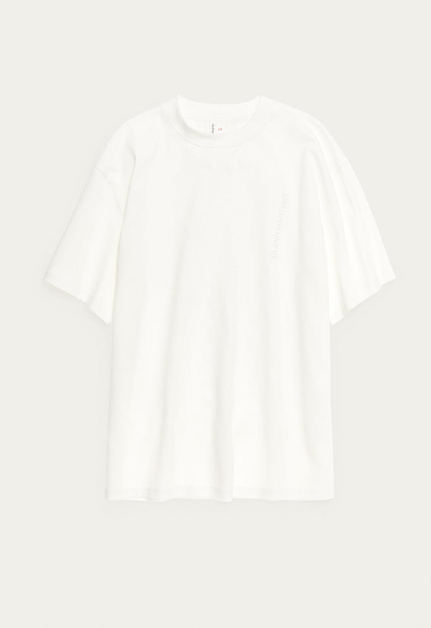 H&amp;M × GLENN MARTENS デザイン Tシャツ white / M We Tried On The Glenn Martens And H&M Collaboration