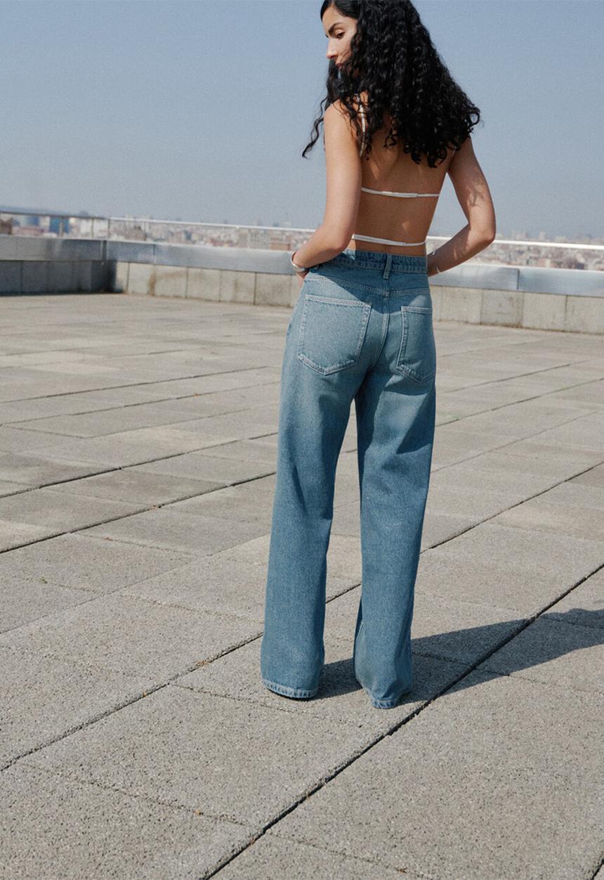 MANGO - Jeans niki -  open-blue