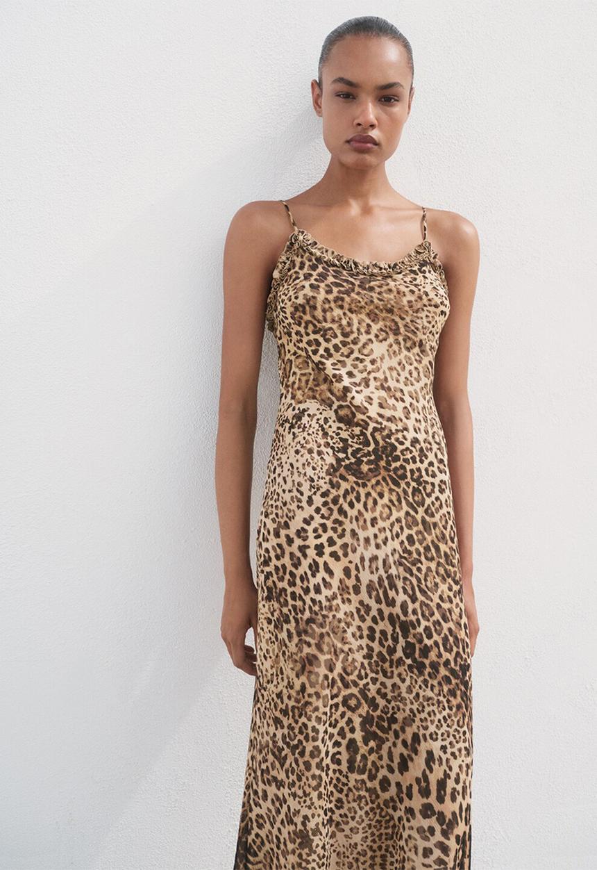 MANGO - Dress angelica -  light beige