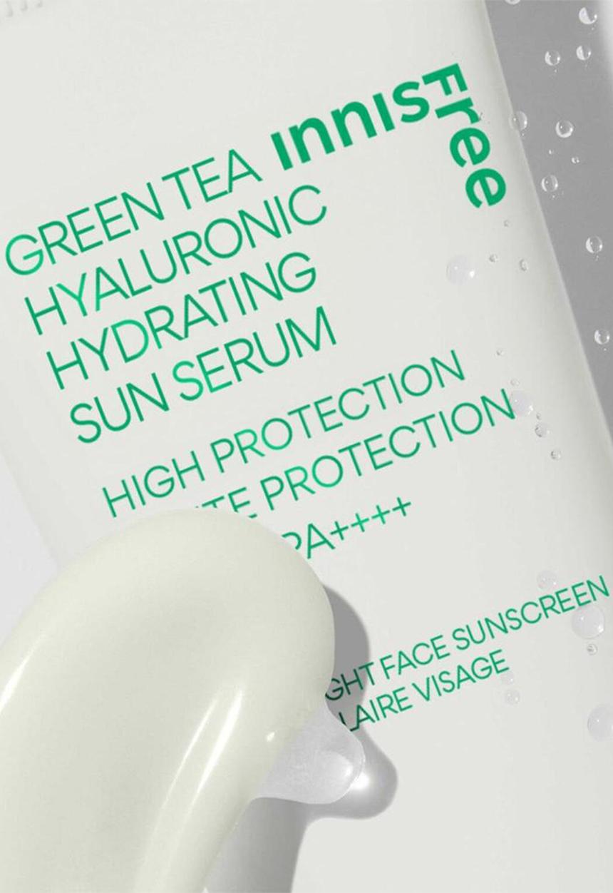Innisfree - Green Tea Hyaluronic Hydrating Sun Serum