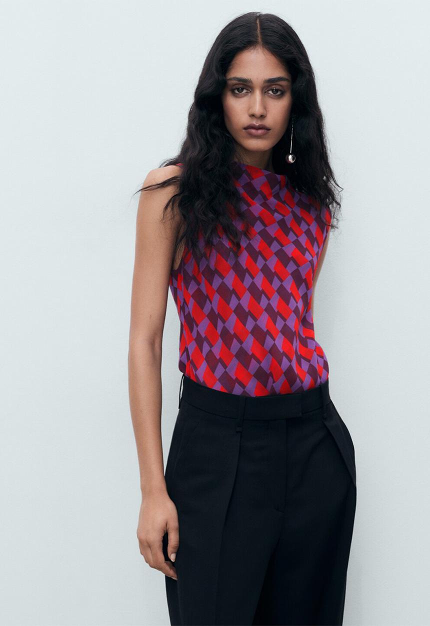 MANGO - Blouse martina -  purple