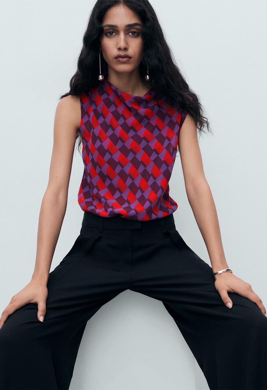 MANGO - Blouse martina -  purple