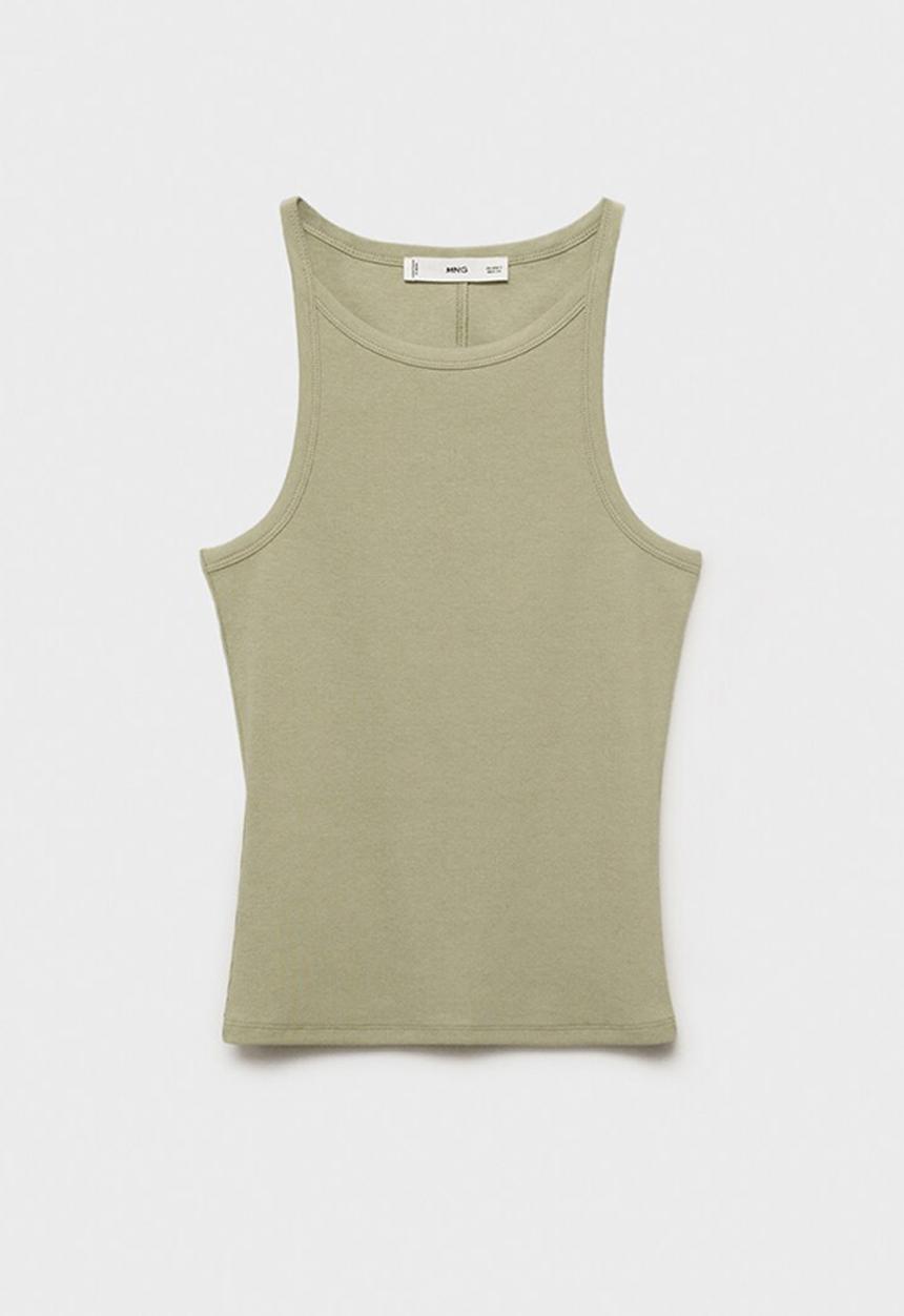 MANGO - Top Bonini - Beige & Khaki