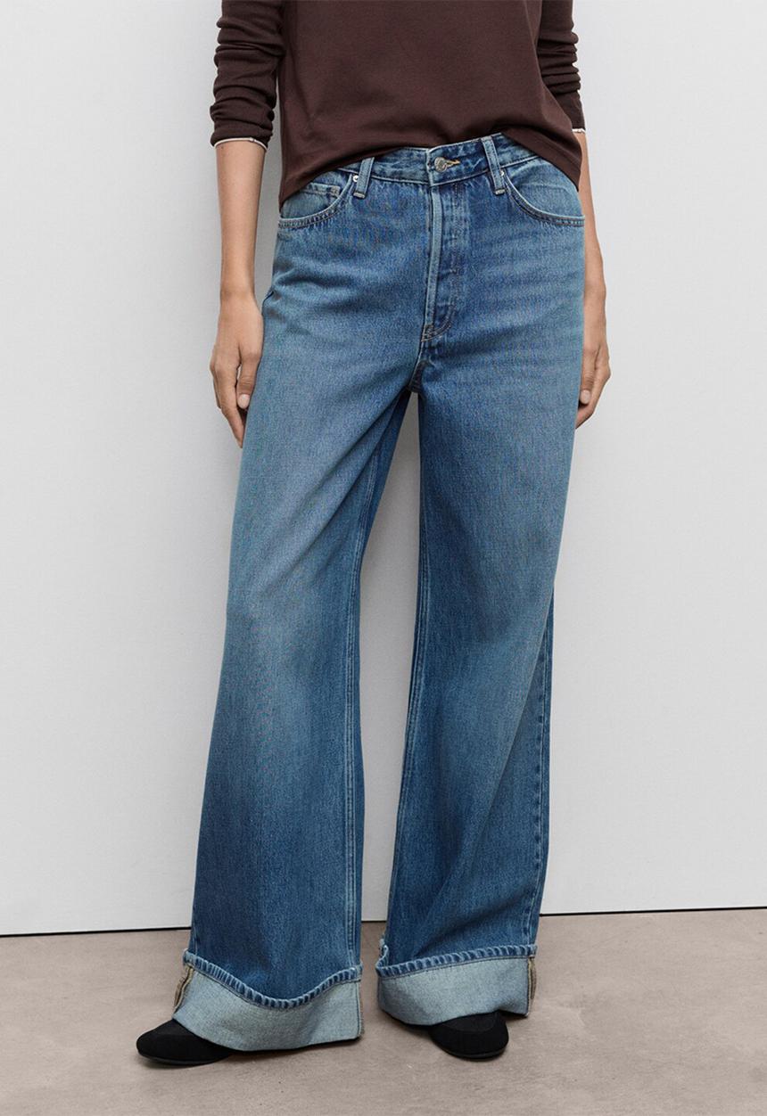 MANGO - Jeans catherin - open blue