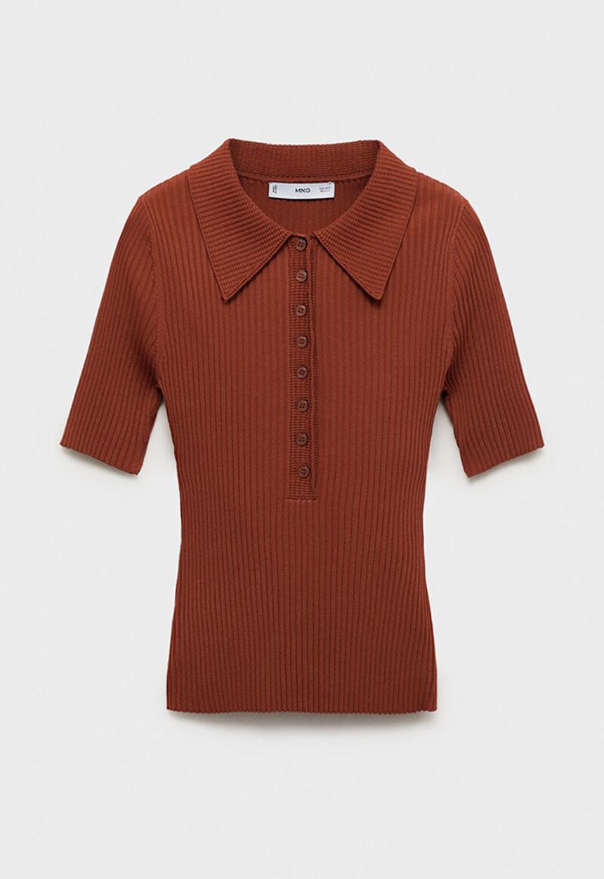 MANGO - Jersey polar - dark red