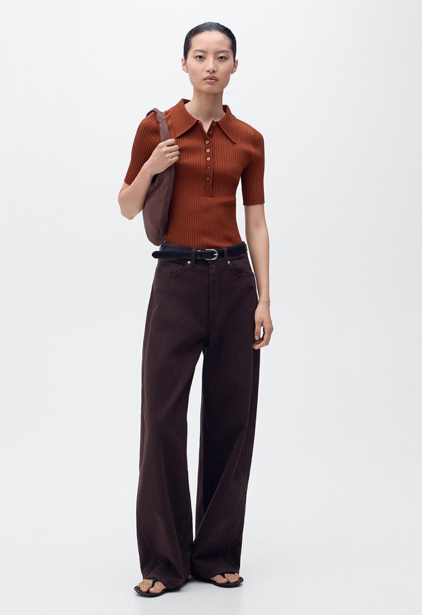 MANGO - Jersey polar - dark red