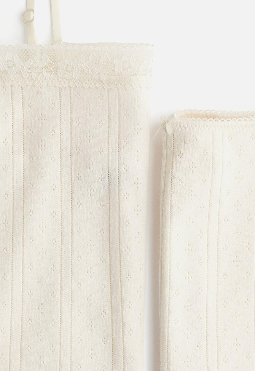 H&M - Pointelle pyjamas - cream