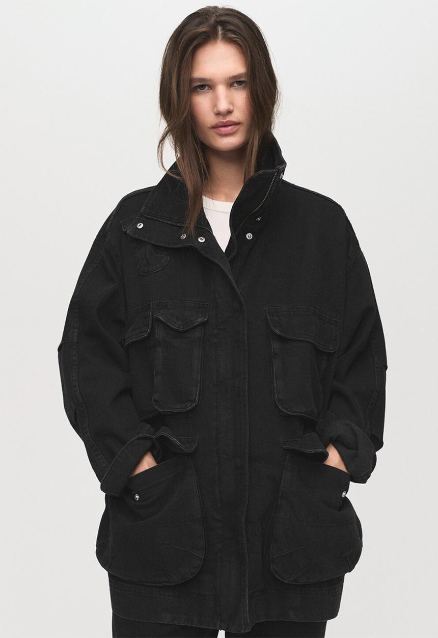 MANGO - Parka ramona - open-grey
