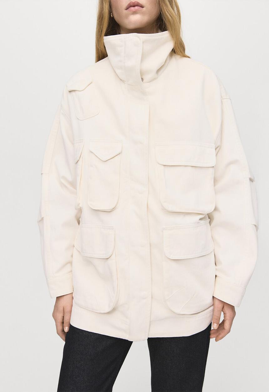MANGO - Parka Ramona - Natural