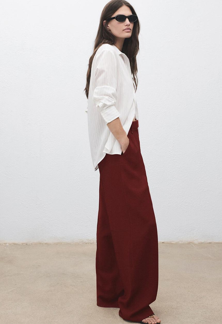 MANGO - Trousers angela -  medium red