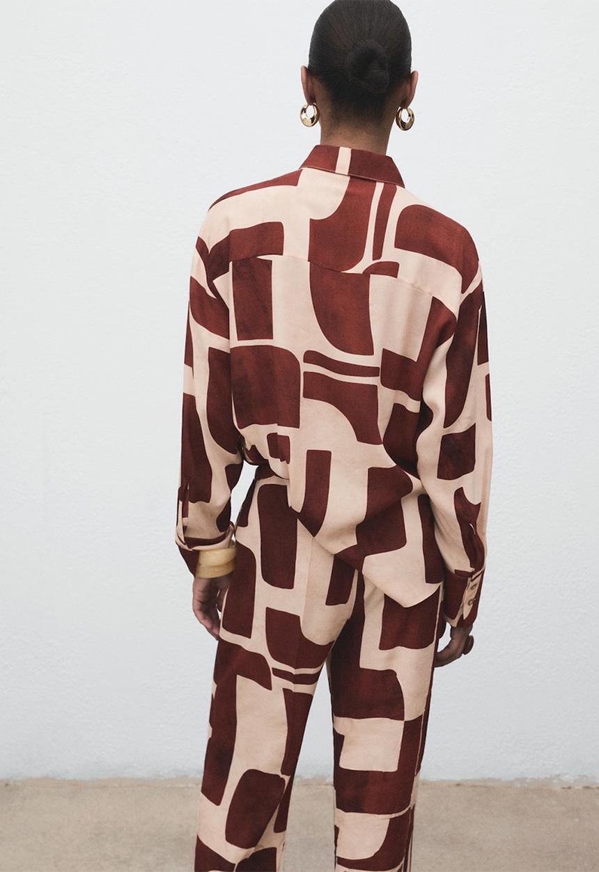 MANGO - Shirt parisi -  light beige