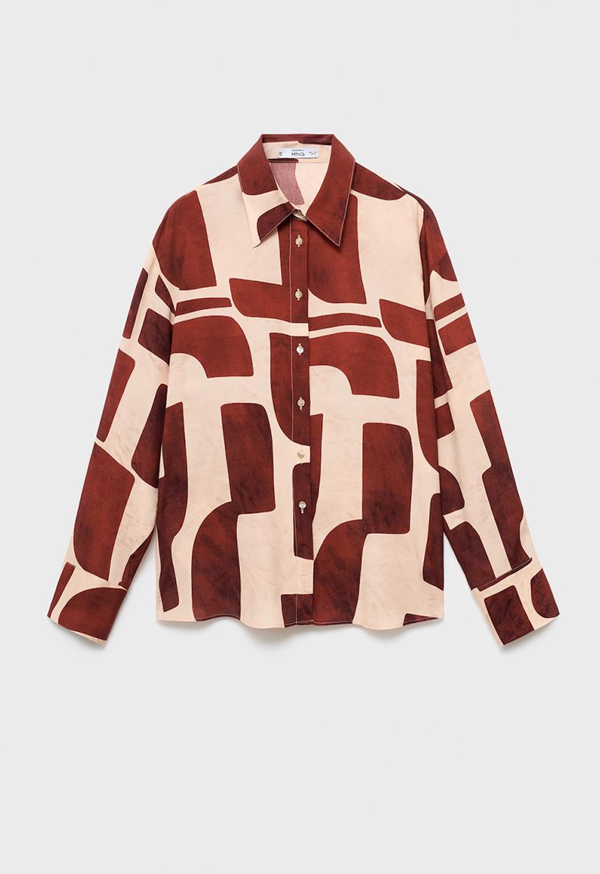 MANGO - Shirt parisi -  light beige