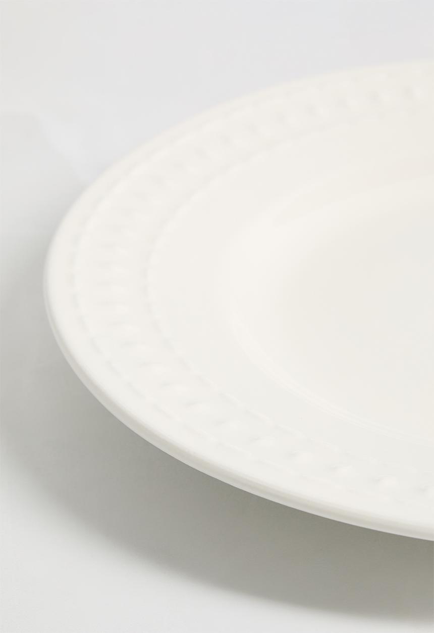 Sixth Floor - Dotty side plate set of 4 - White