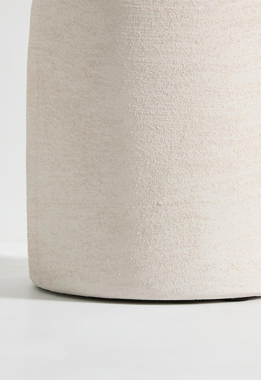 Sixth Floor - Stack stoneware vessel - white
