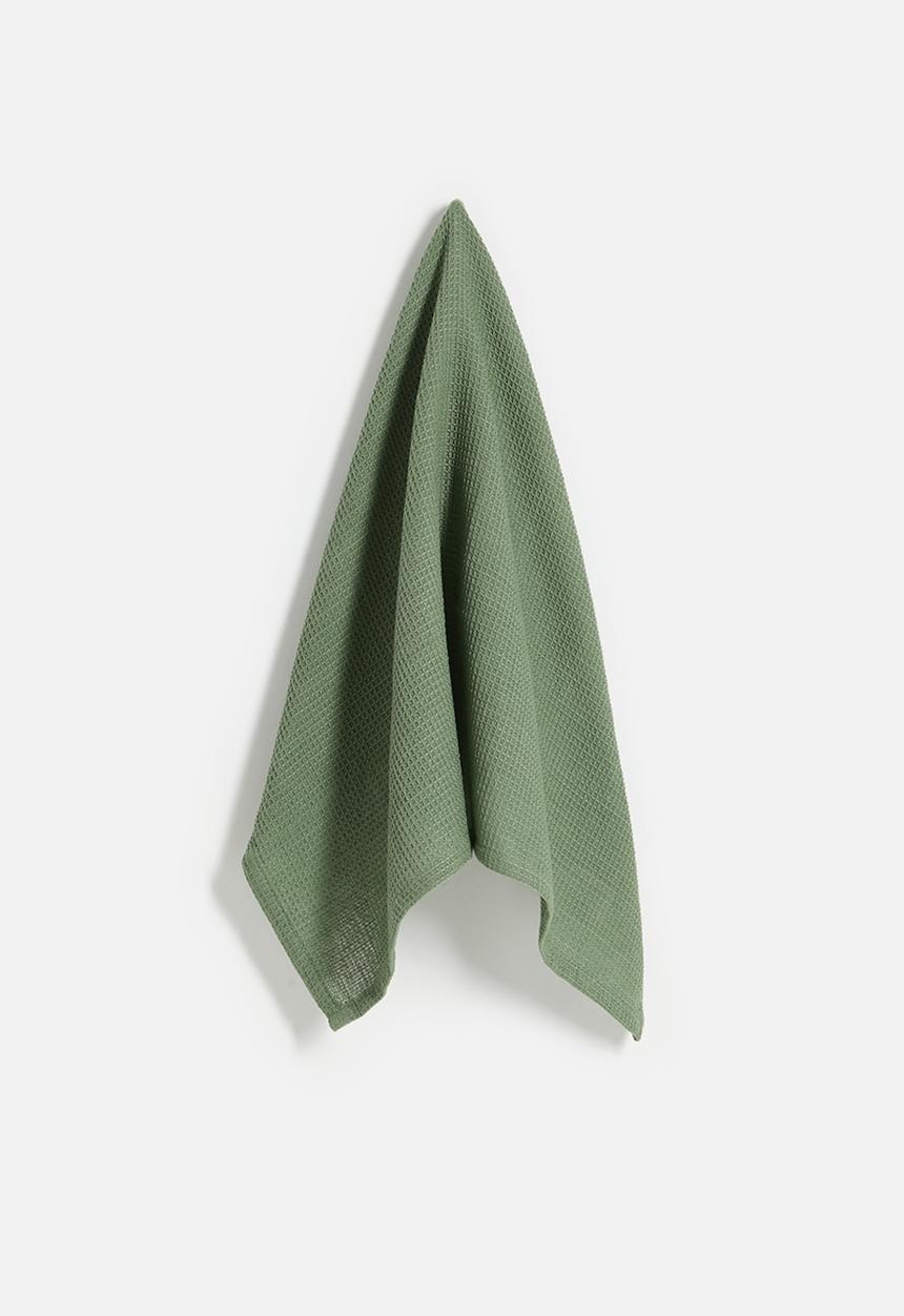 Excellent Houseware - Libby kitchen towel set of 3 - green