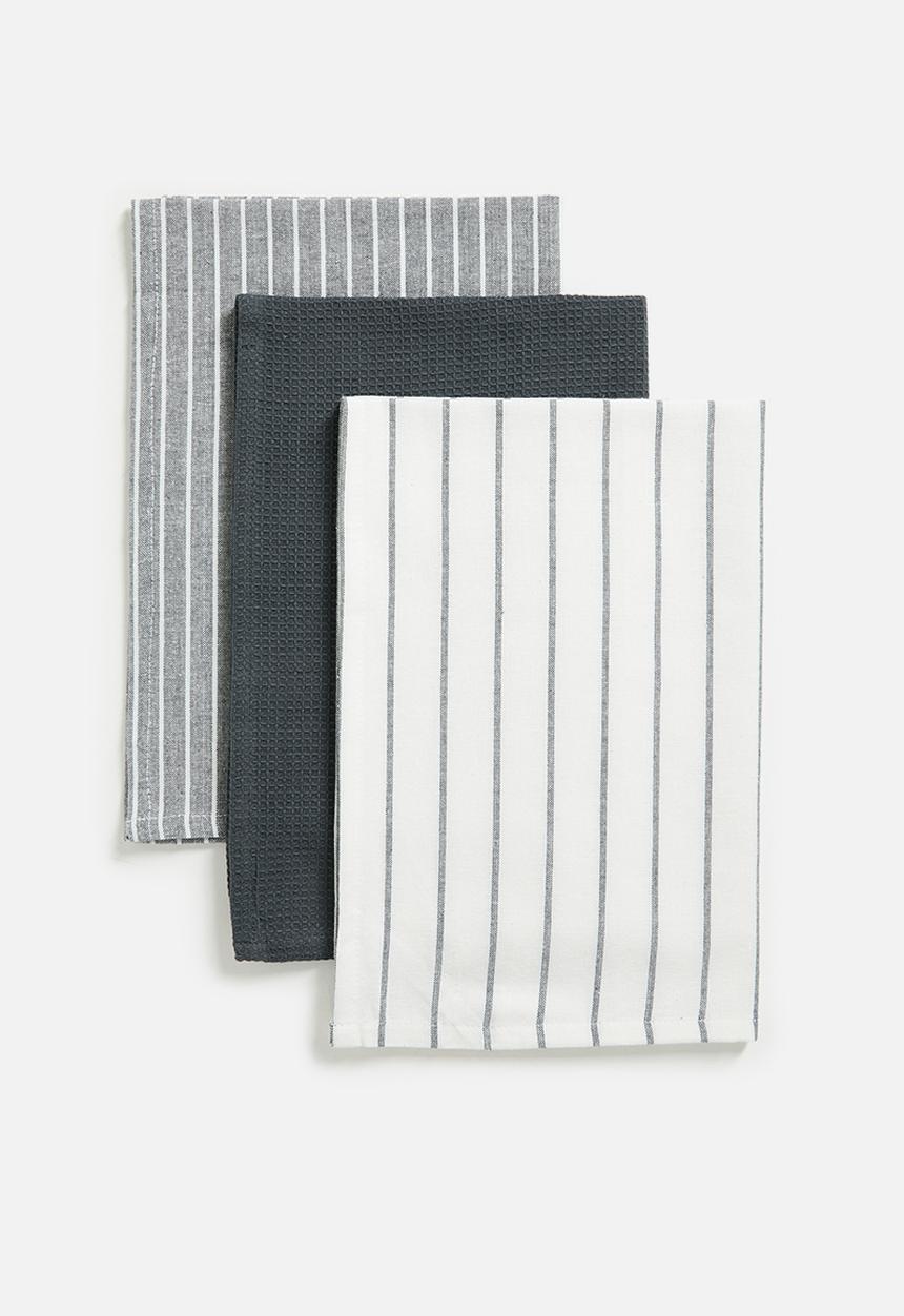 Excellent Houseware - Libby kitchen towel set of 3 - blue