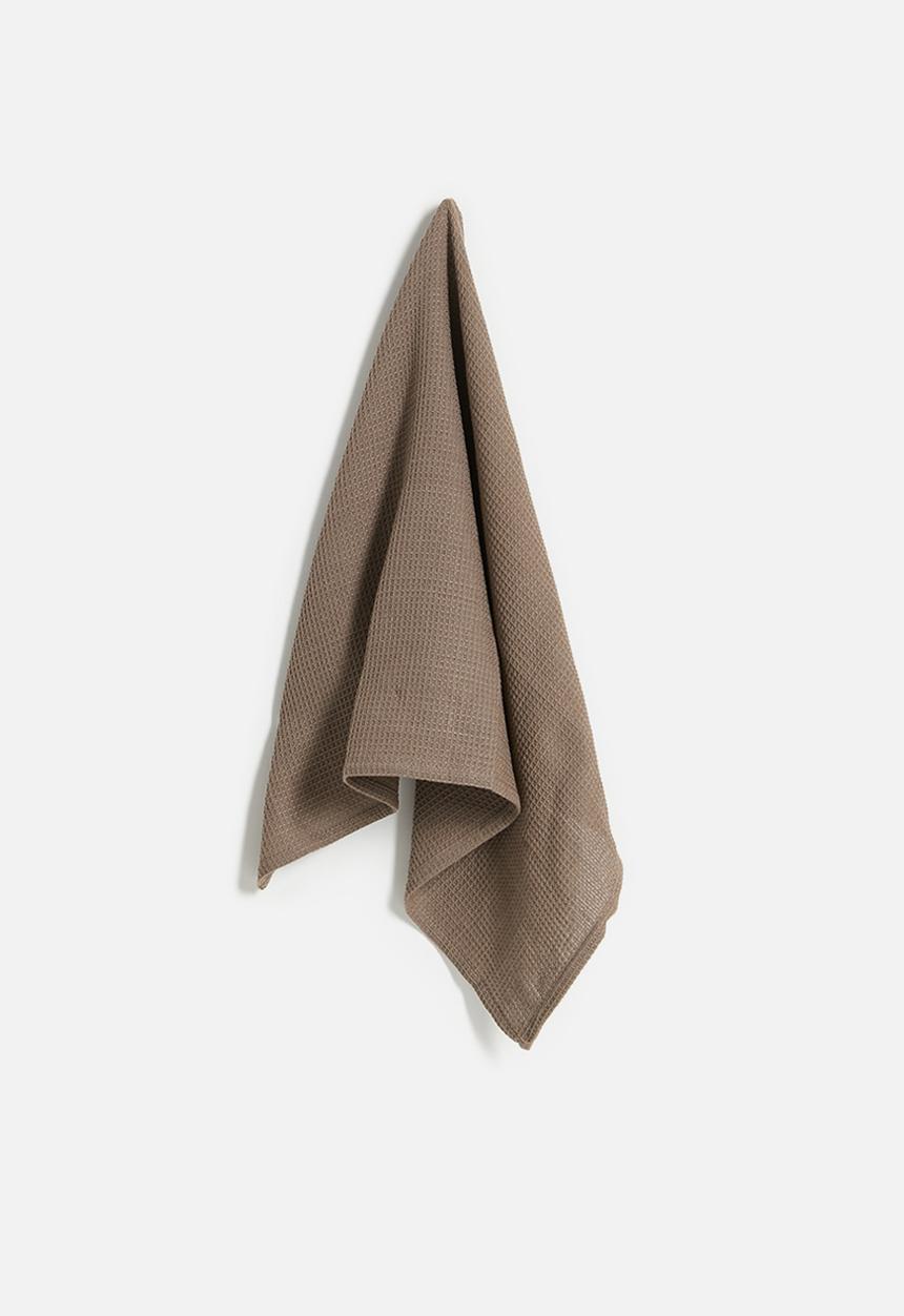 Excellent Houseware - Libby kitchen towel set of 3 - sand