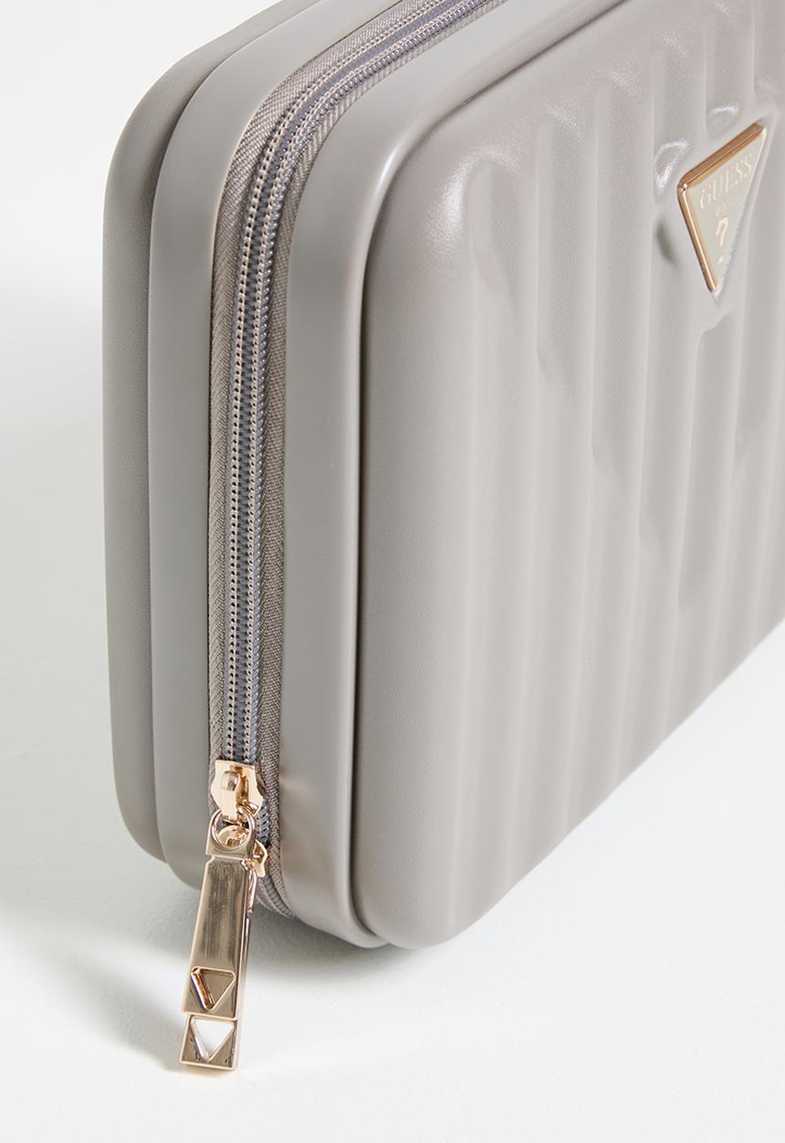 GUESS - Centennial cosmetic org case - light coffee