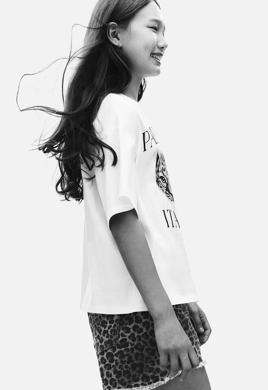H&M - Oversized cotton T-shirt - white palermo