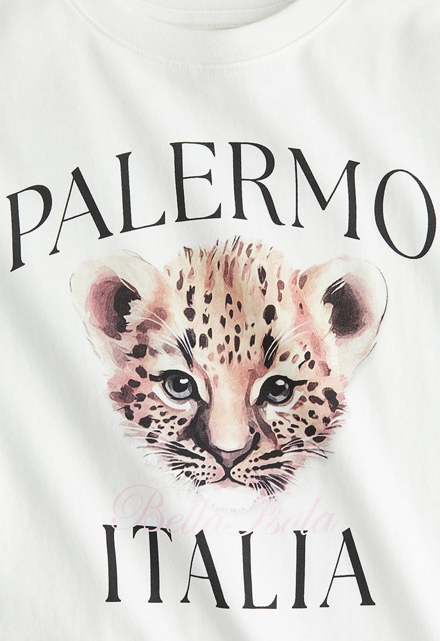 H&M - Oversized cotton T-shirt - white palermo