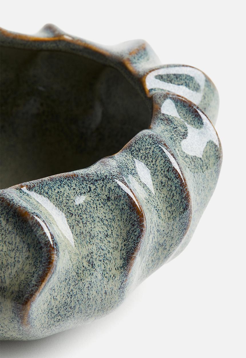 H&M - Small stoneware bowl - turquoise