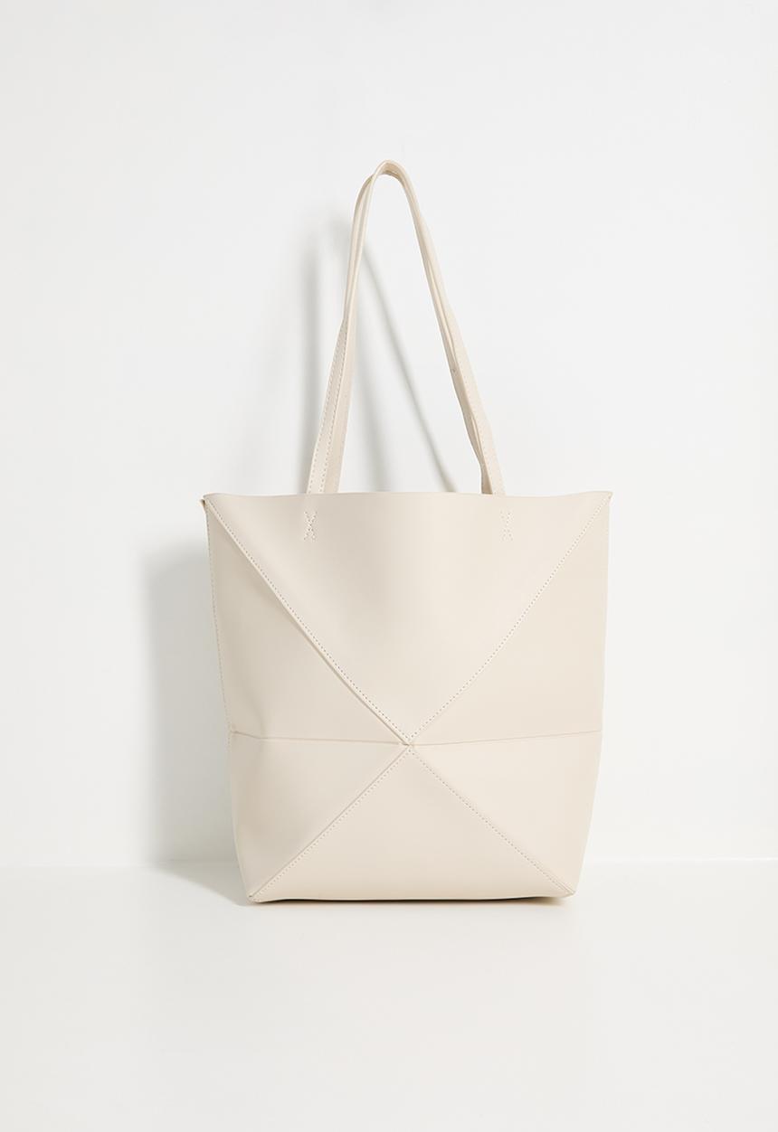 Tessa Design - Sabina panelled tote bag - cream