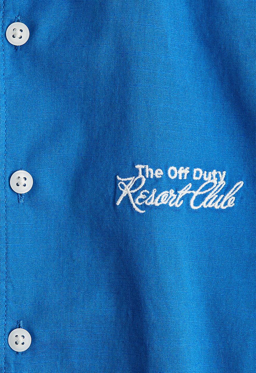 H&M - Cotton resort shirt - bright blue resort club