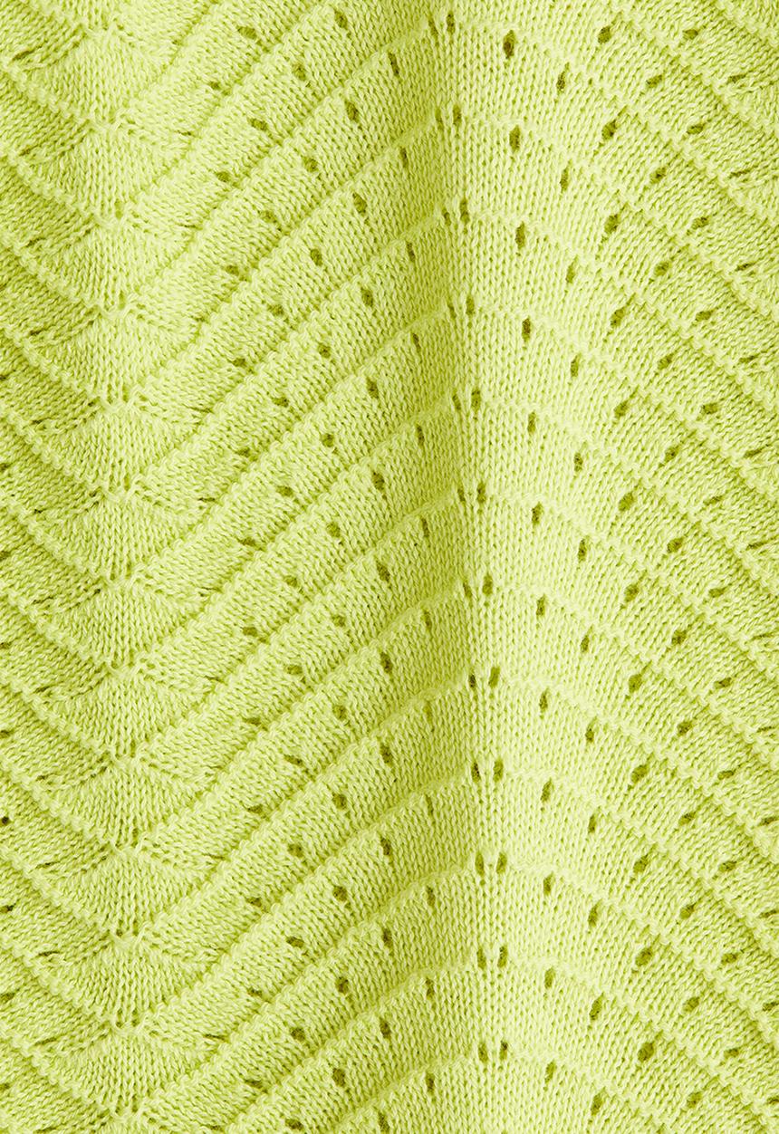 H&M - Textured cotton dress - lime green 