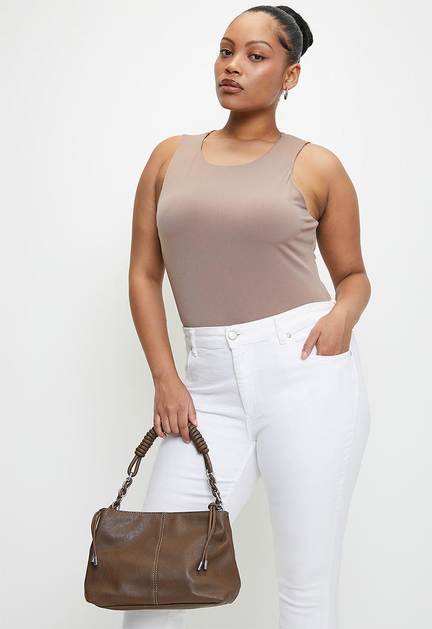 Tessa Design - Elodie knotted strap tote bag - brown