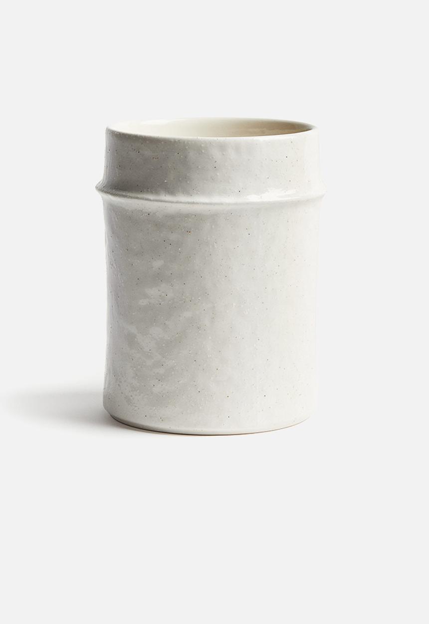 H&M - Stoneware utensil holder - white
